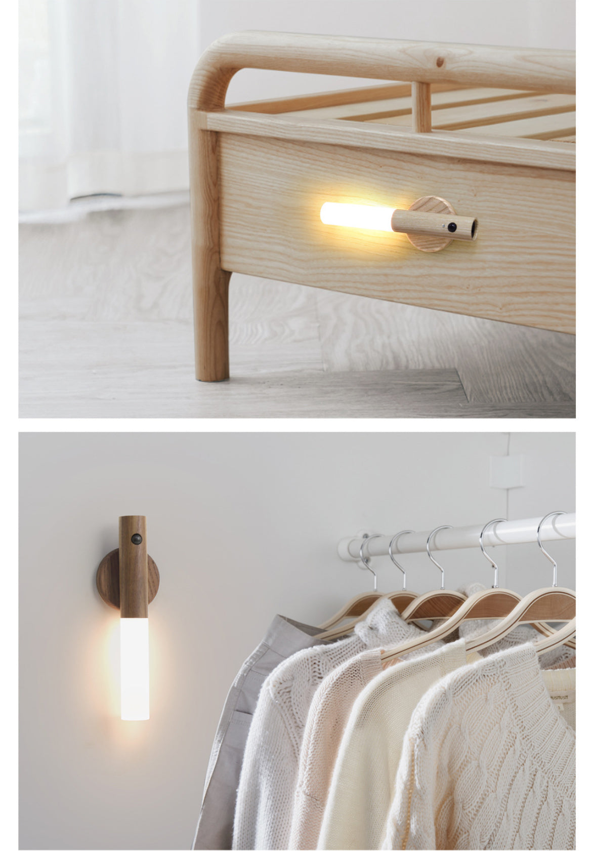 LED Wood Magnetic Nightlight